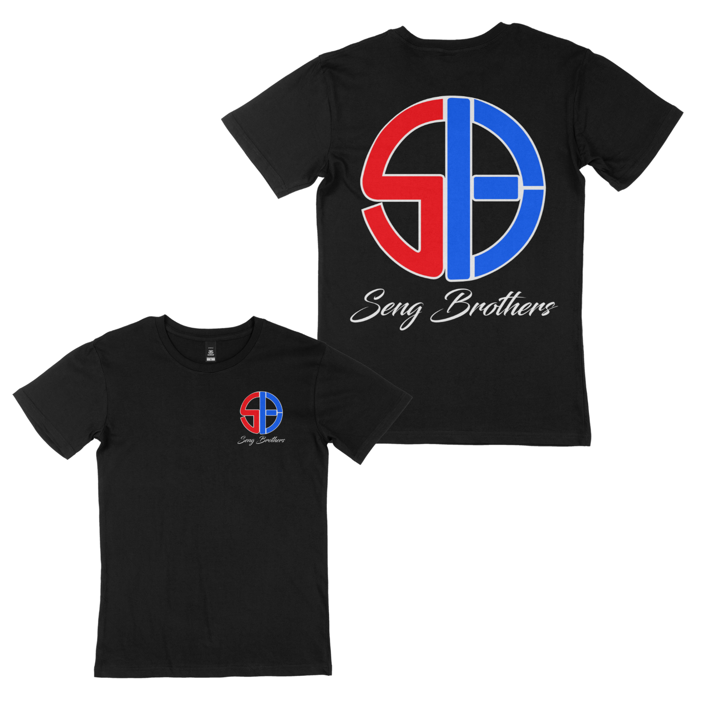 SB Original Design T-Shirt - Red/Blue